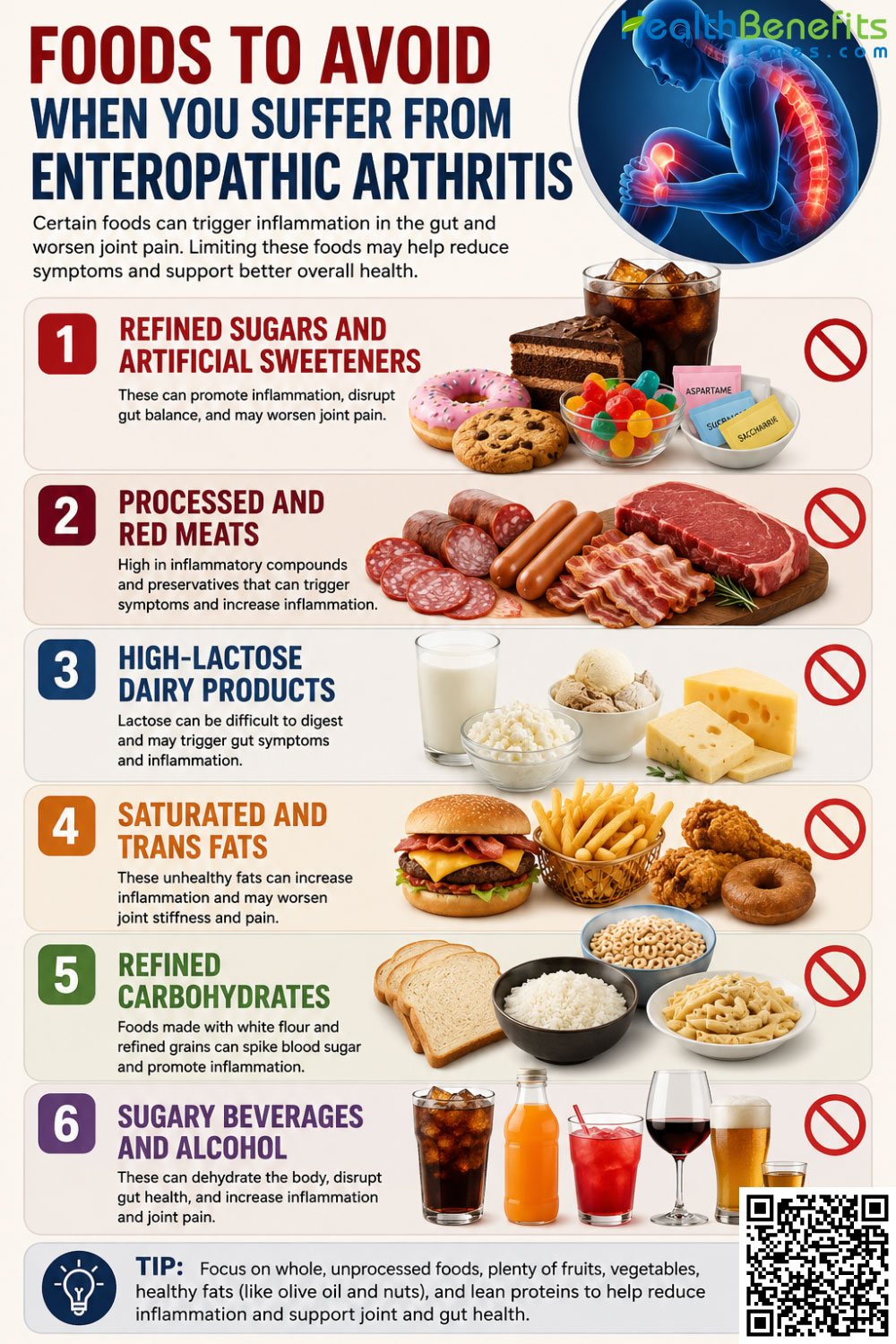 Foods to Avoid When You suffer from Enteropathic Arthritis