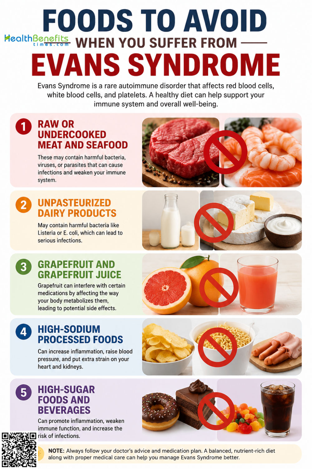 Foods to Avoid When You suffer from Evans Syndrome