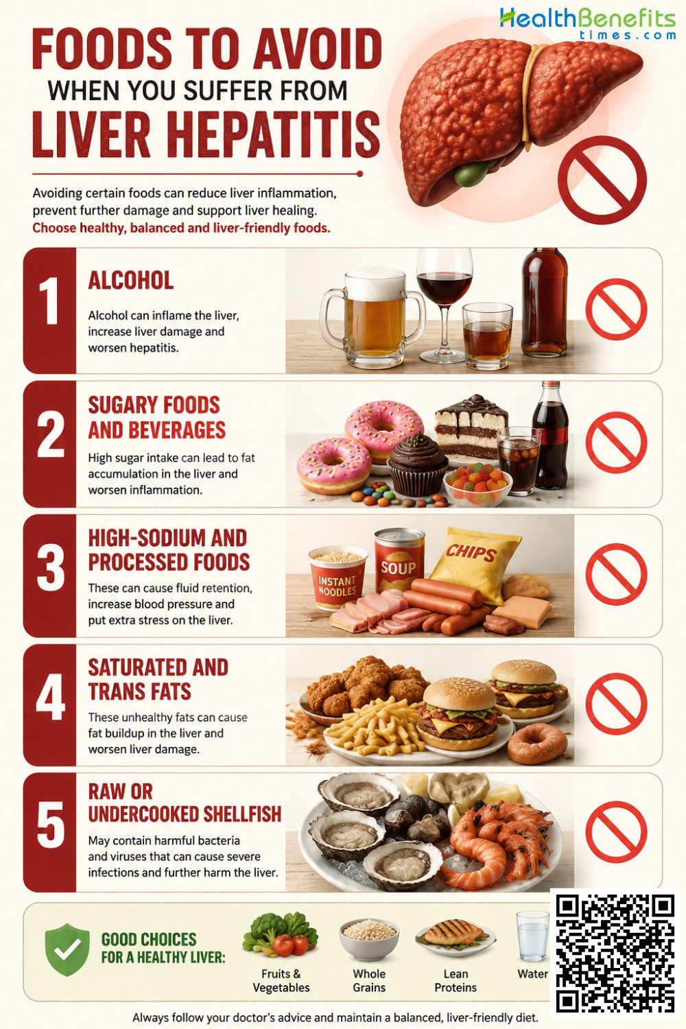 Foods to Avoid When You suffer from liver hepatitis