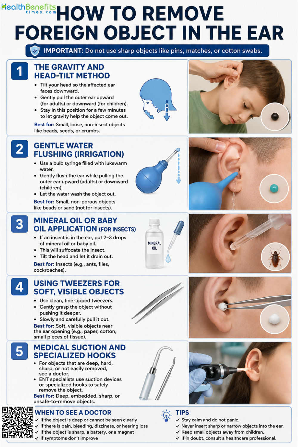 How to Remove Foreign object in the ear