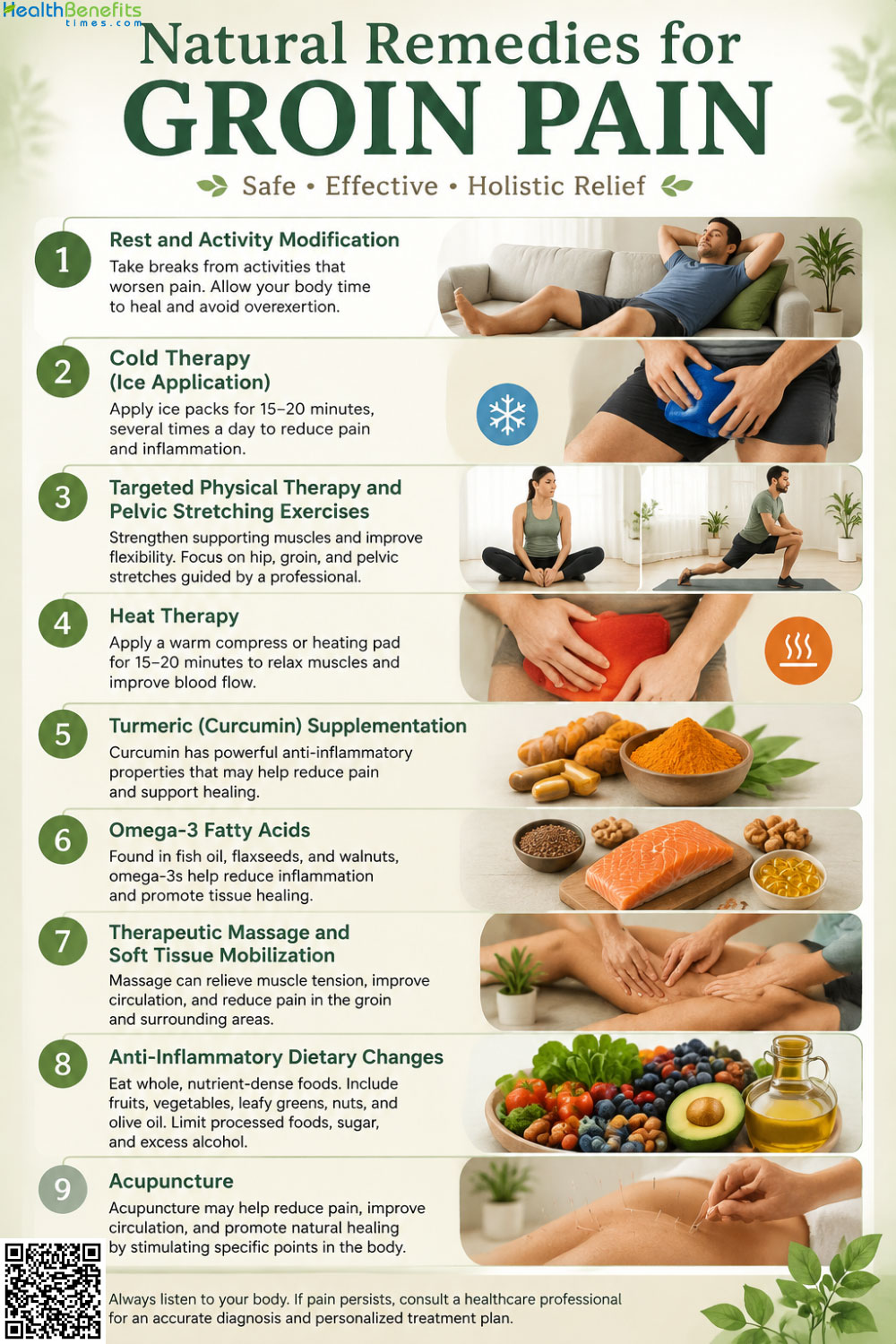 Natural Remedies and Exercise for Groin Pain