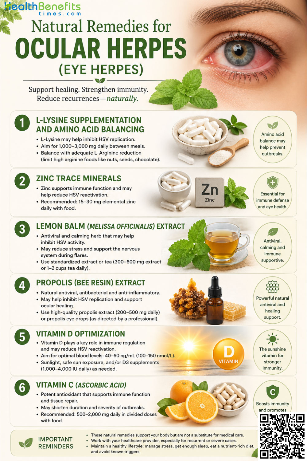 Natural Remedies for Ocular Herpes (Eye Herpes)