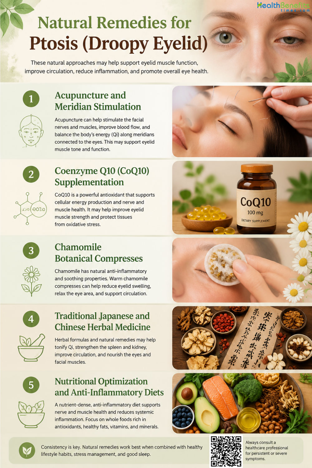 Natural Remedies for Ptosis (Droopy Eyelid)