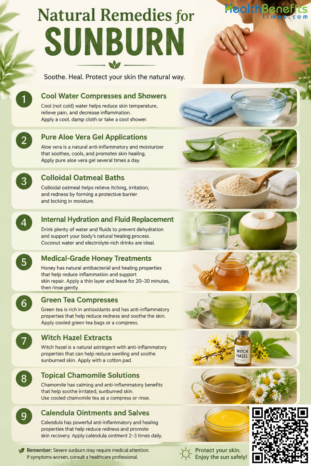 Natural Remedies for Sunburn
