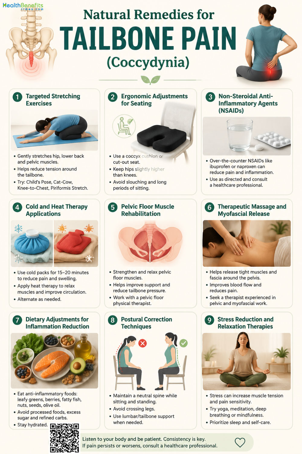 Natural Remedies for Tailbone Pain (Coccydynia)