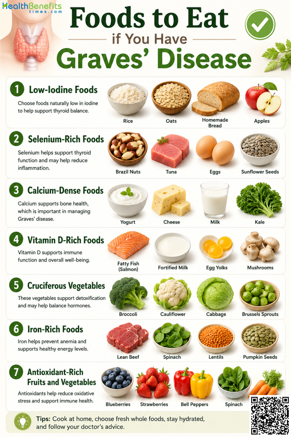 Foods to Eat if You Have Graves' Disease