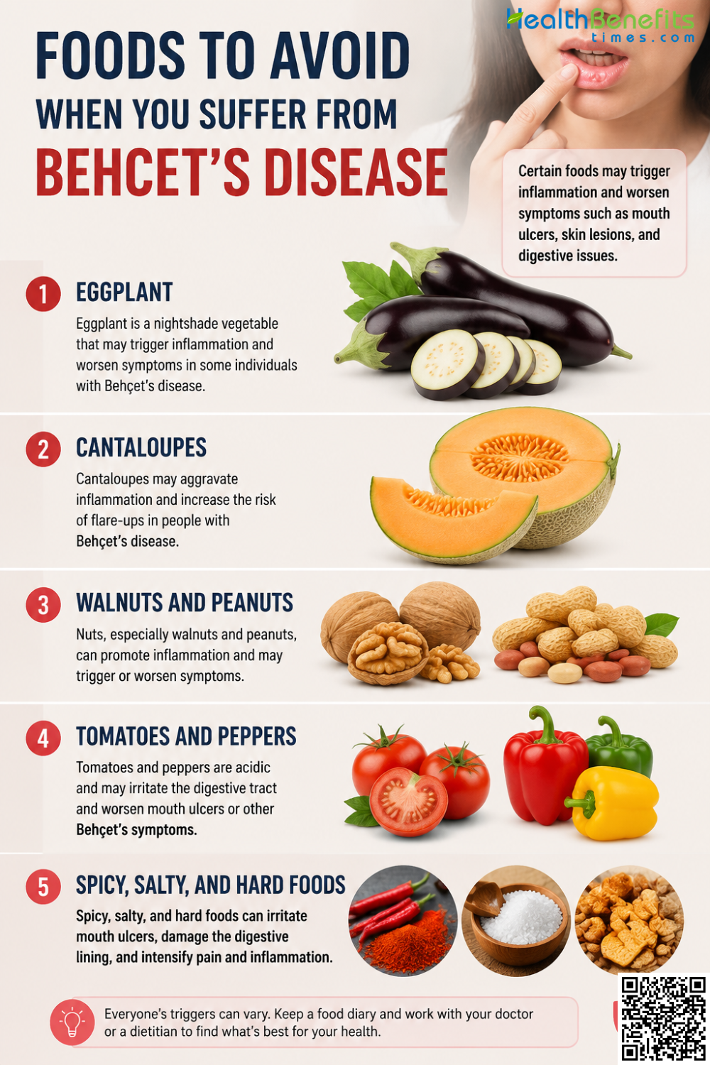 Foods to Avoid When You Suffer from Behcet's Disease