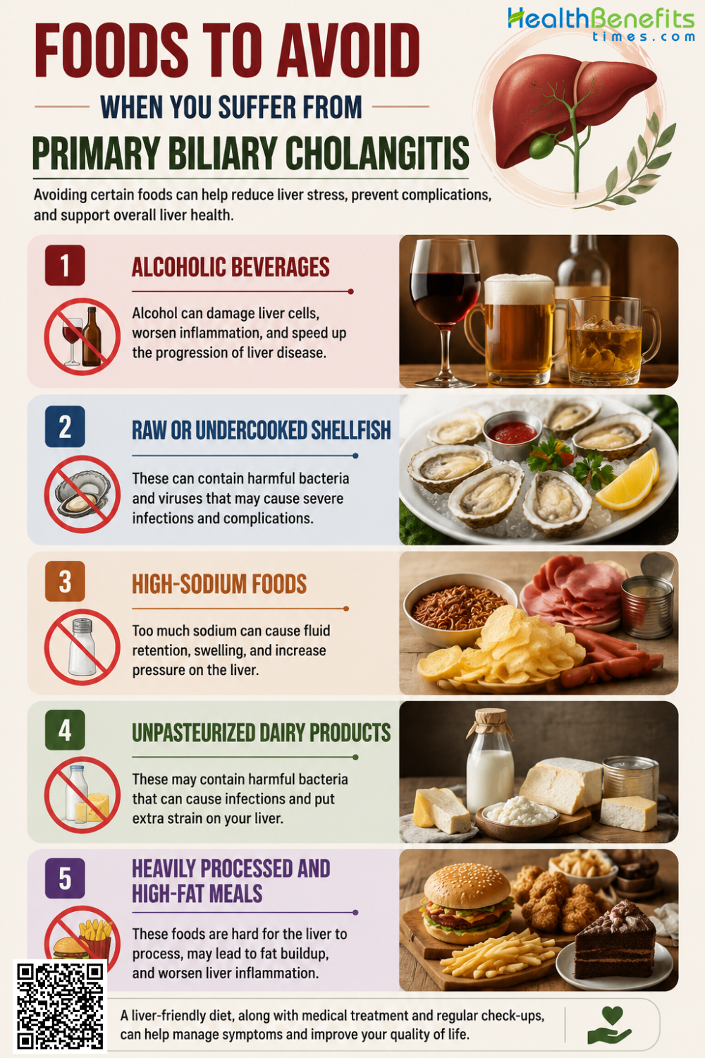 Foods to Avoid When You Suffer from Primary Biliary Cholangitis