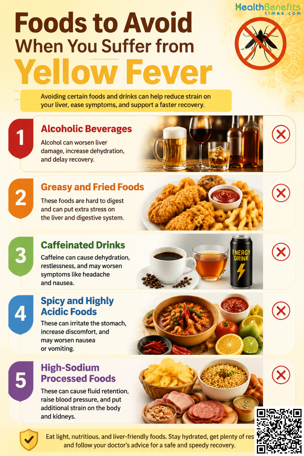 Foods to Avoid When You Suffer from Yellow Fever