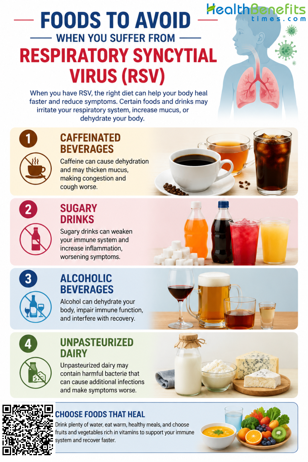 Foods to Avoid When You Suffer from Respiratory Syncytial Virus (RSV)