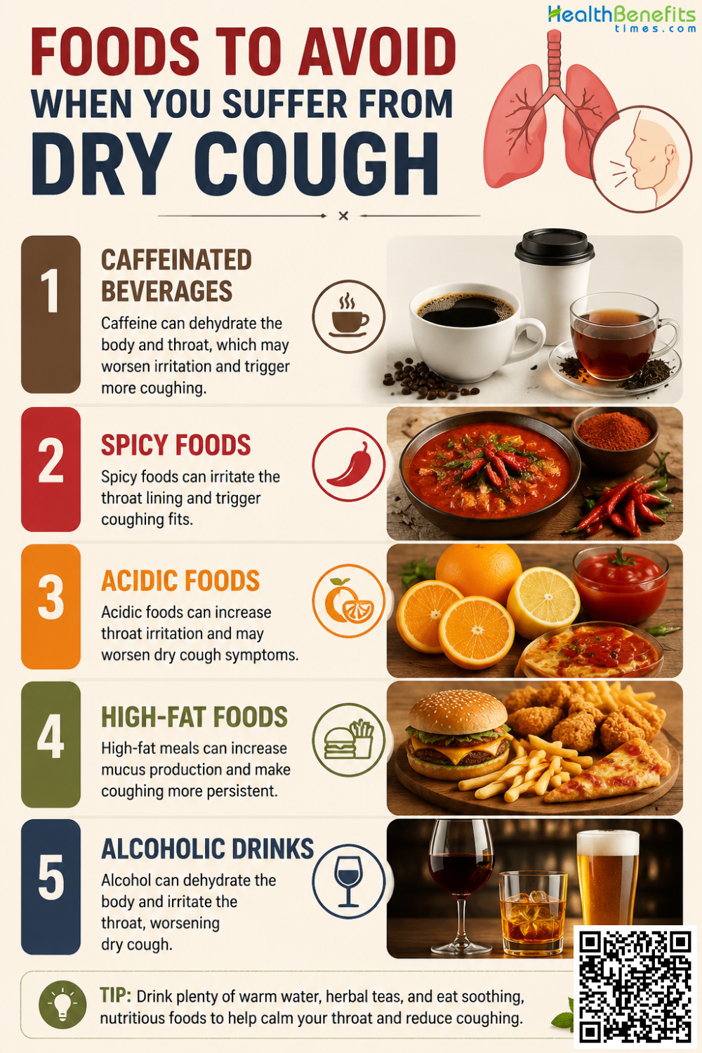 Foods to Avoid When You Suffer From Dry Cough