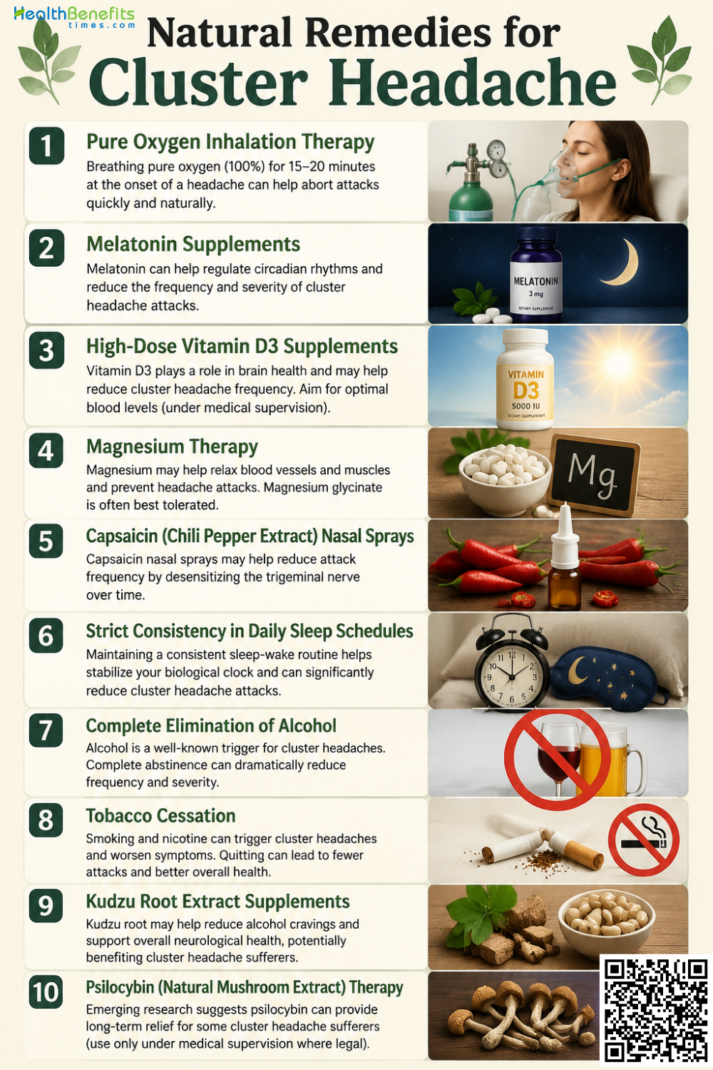 Natural remedies for Cluster Headache