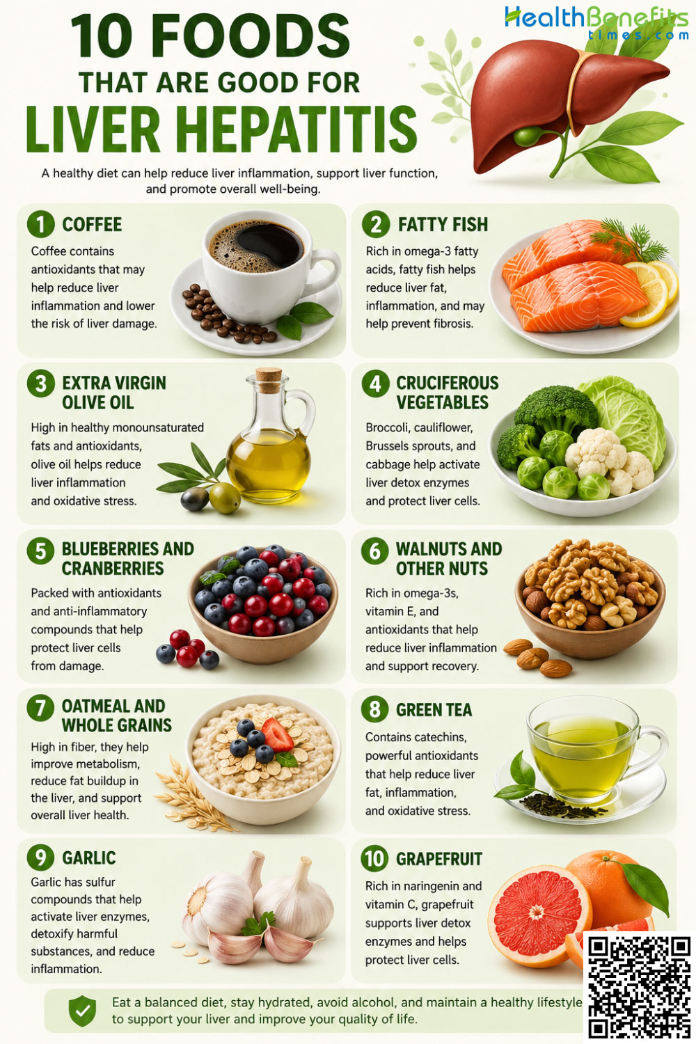 What foods are good for liver hepatitis?