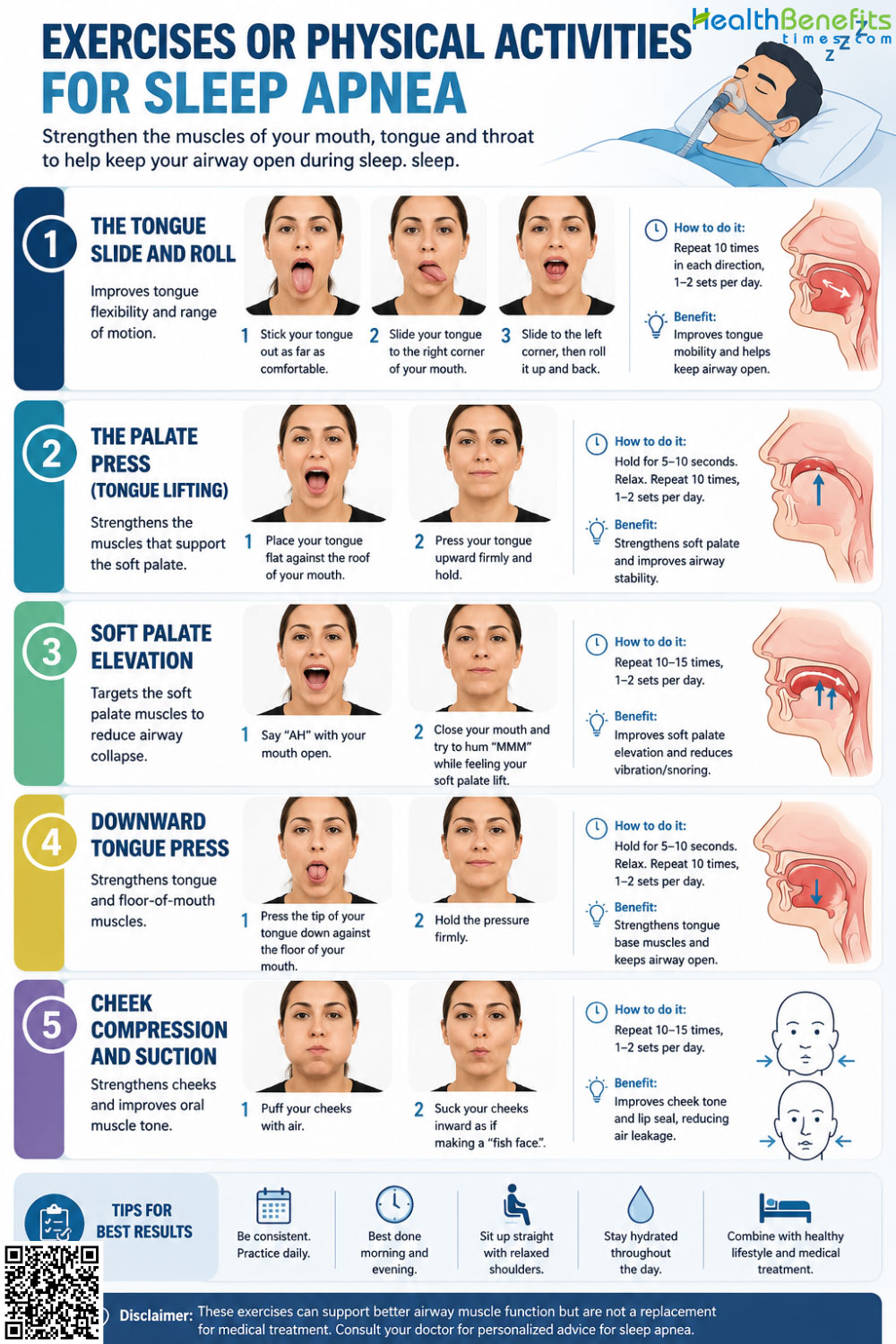 exercise or physical activities for Sleep apnea