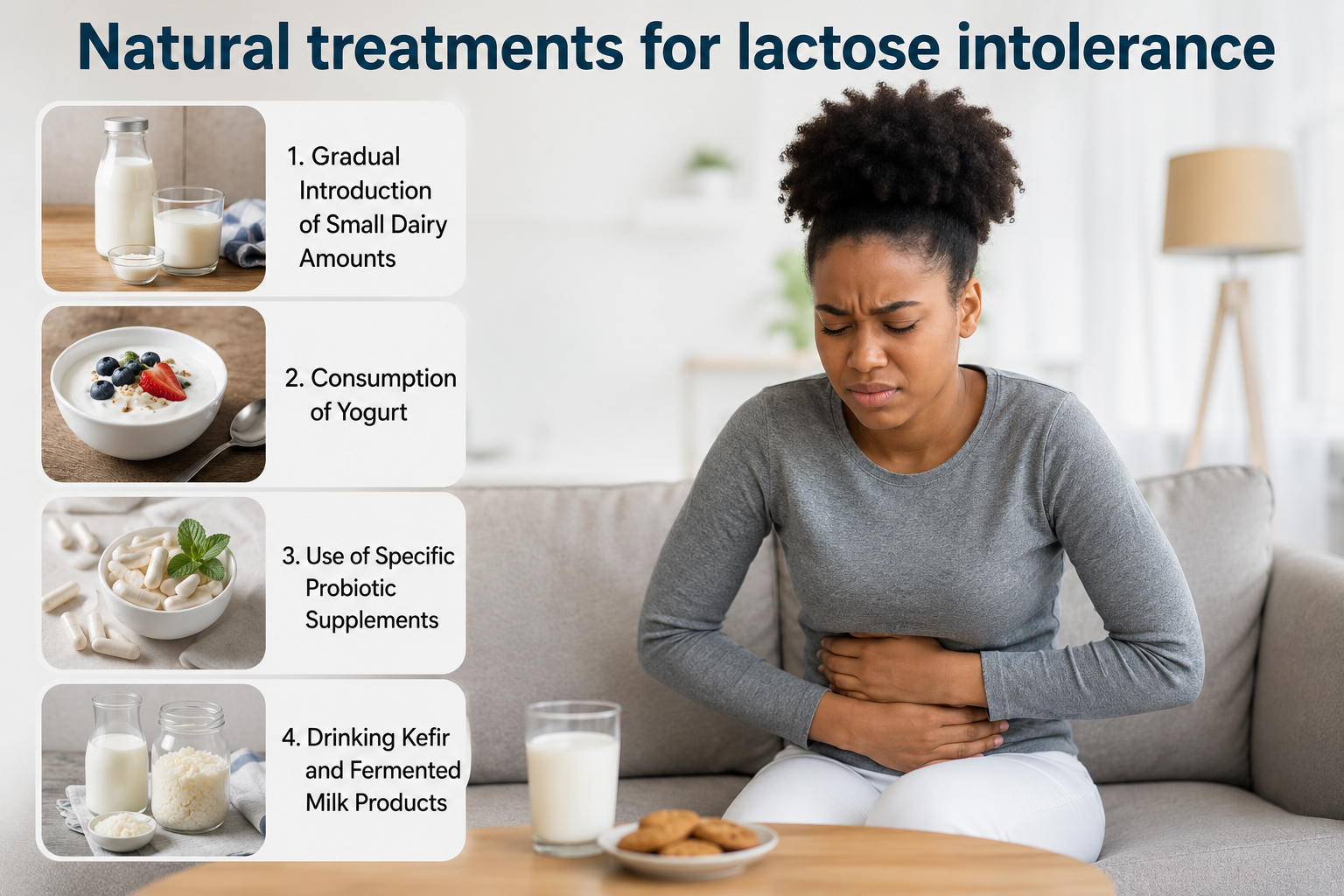 Natural treatments for lactose intolerance