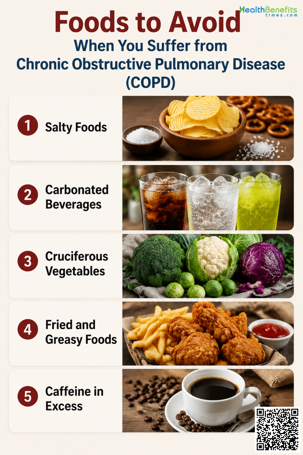 Foods to Avoid When You Suffer from Chronic Obstructive Pulmonary Disease (COPD)