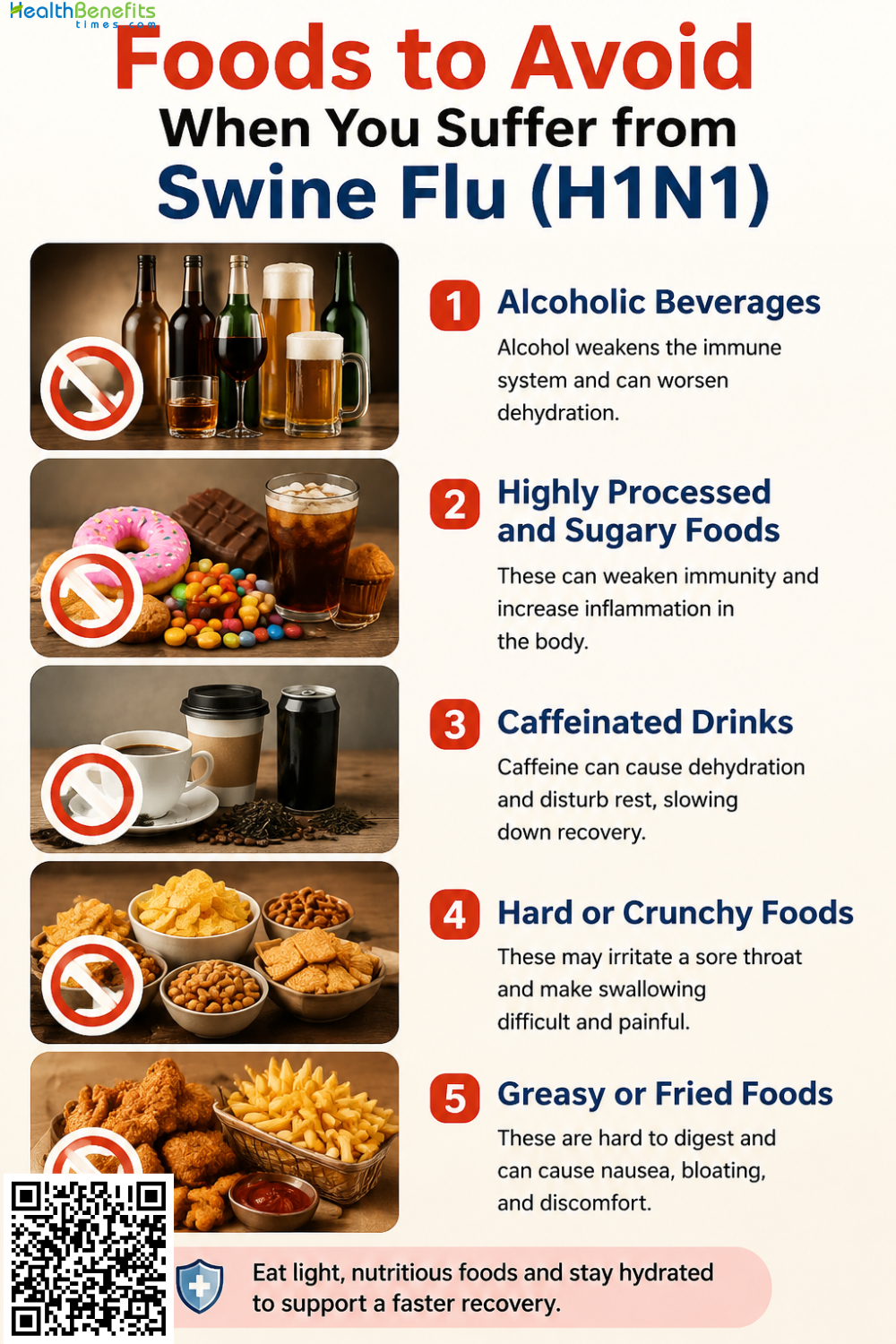 Foods to Avoid When You Suffer from Swine Flu (H1N1)