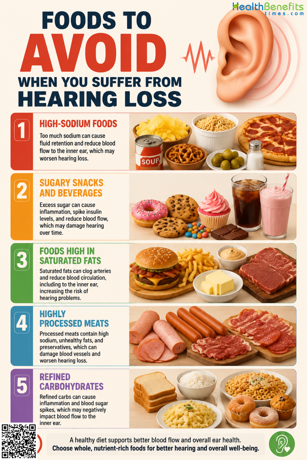 Foods to Avoid When You suffer from Hearing Loss
