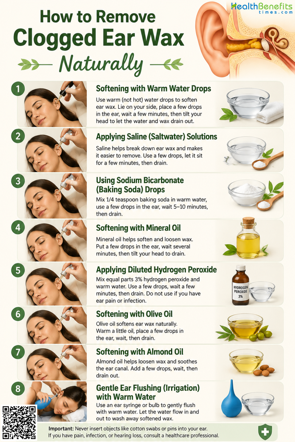 How to Remove Clogged Ear Wax Naturally