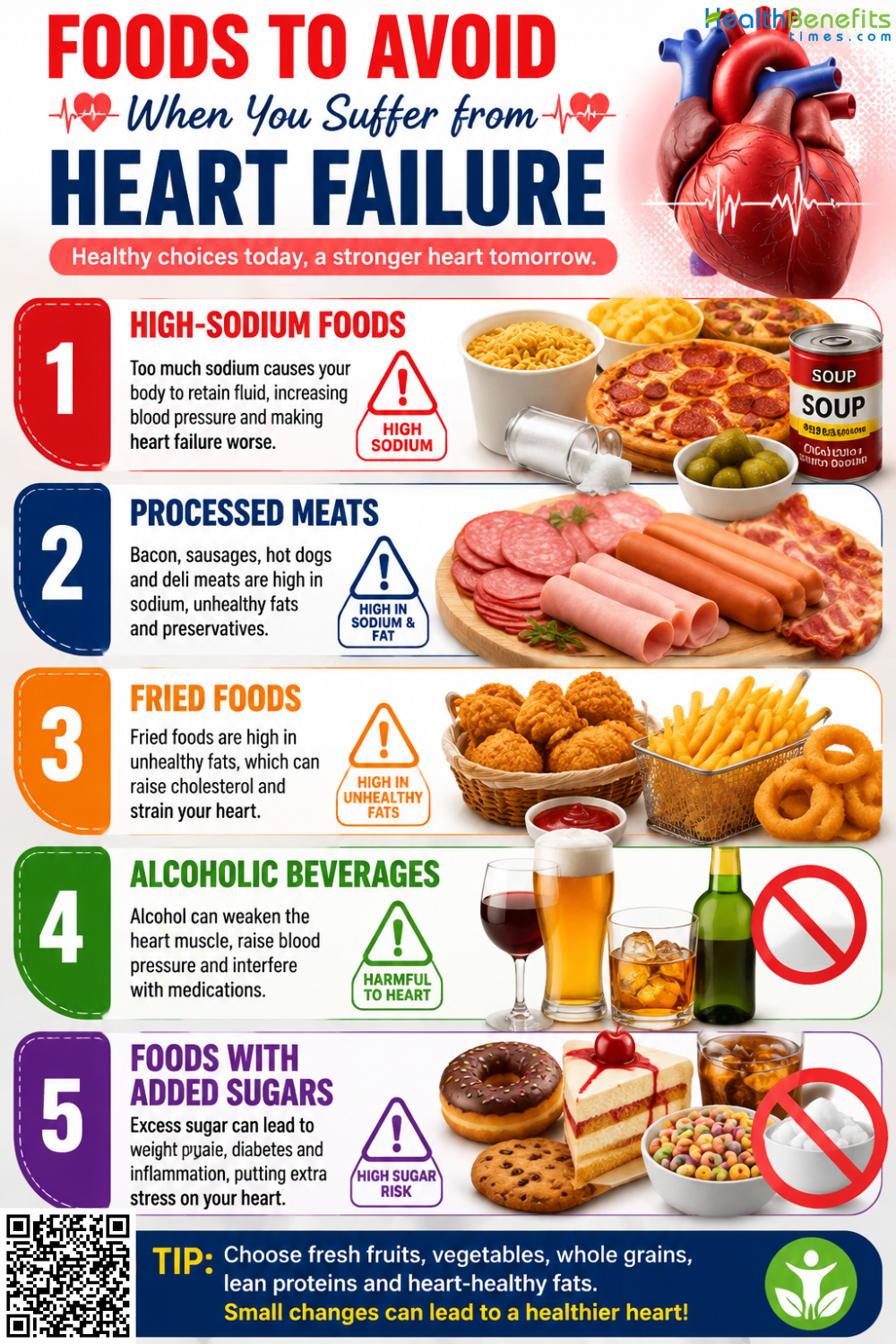 Foods to Avoid When You suffer from heart failure