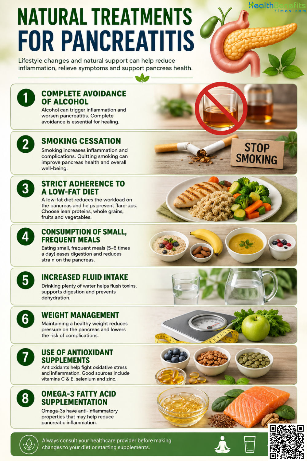 Natural treatments for pancreatitis