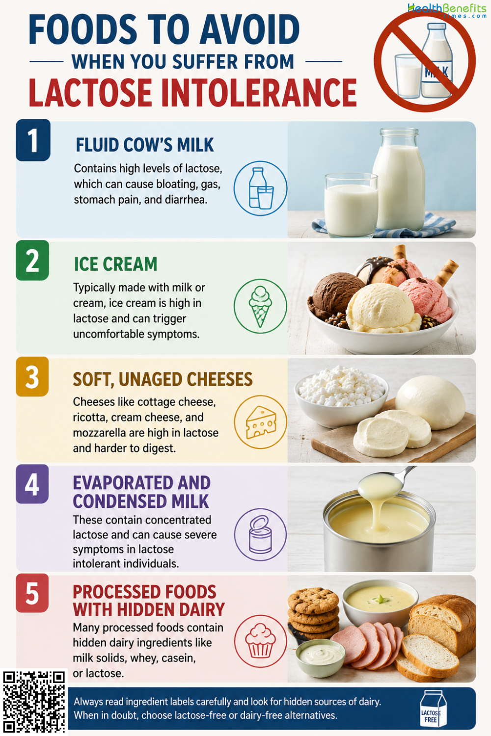 Foods to Avoid When You suffer from lactose intolerance
