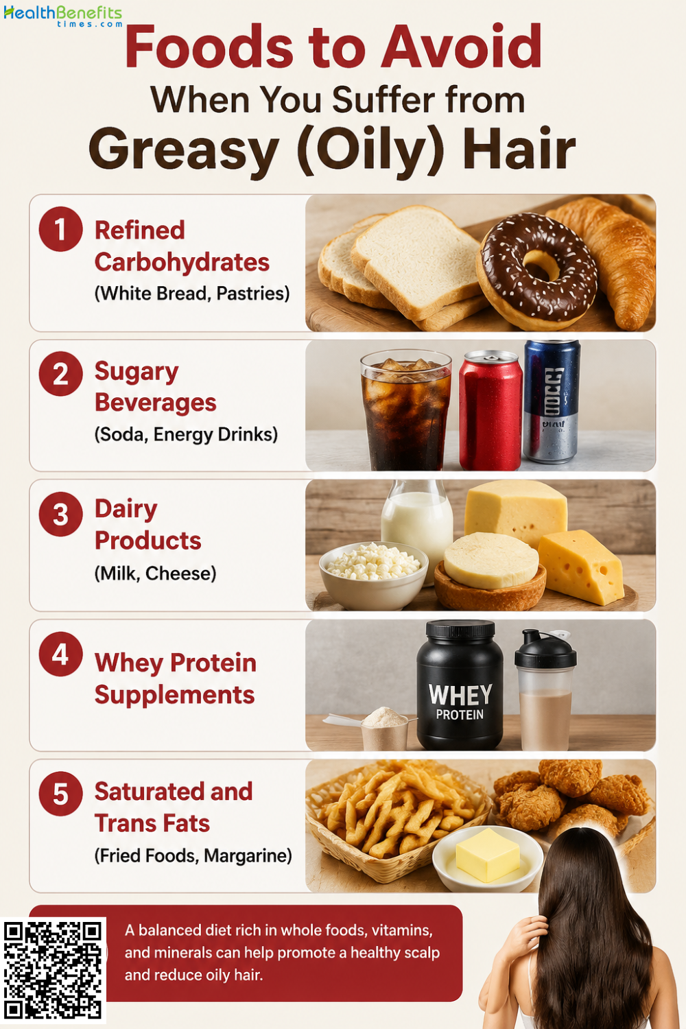 Foods to Avoid When You Suffer from Greasy (Oily) Hair