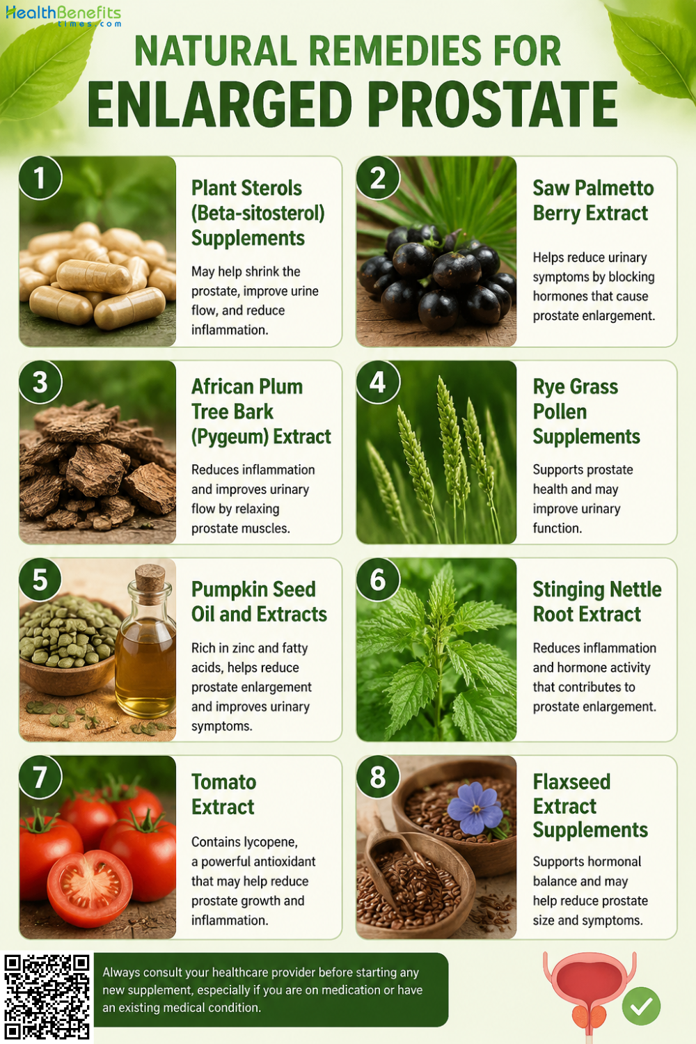 Natural Remedies for Enlarged Prostate