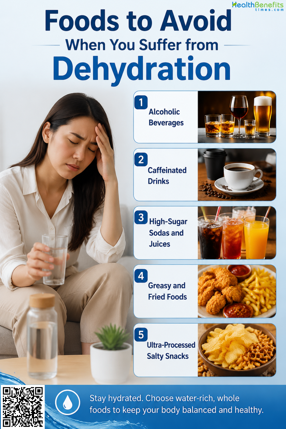 Foods to Avoid When You Suffer from Dehydration