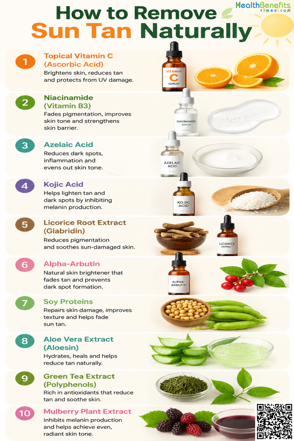 How to Remove Sun Tan Naturally