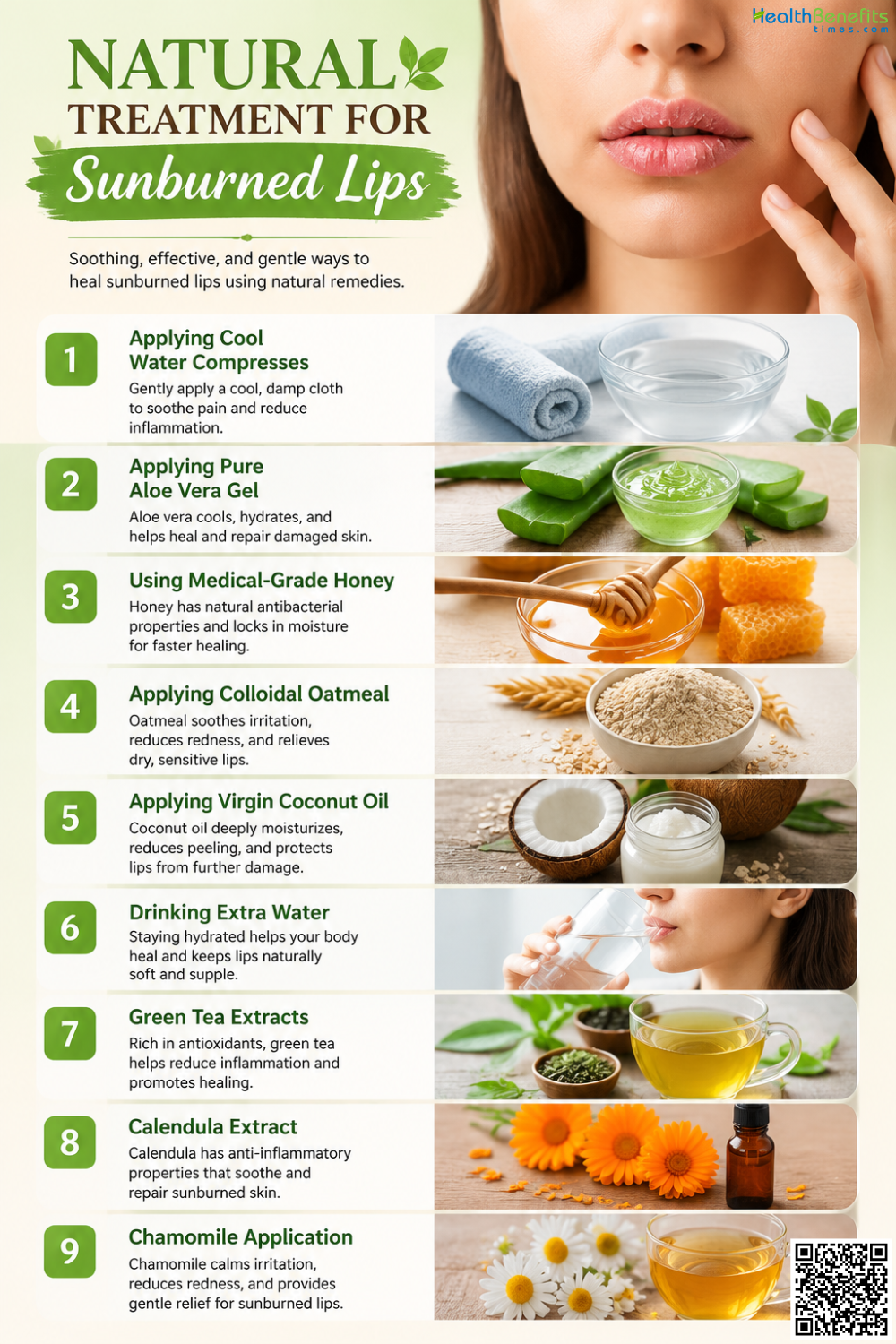 Natural Treatment for Sunburned Lips