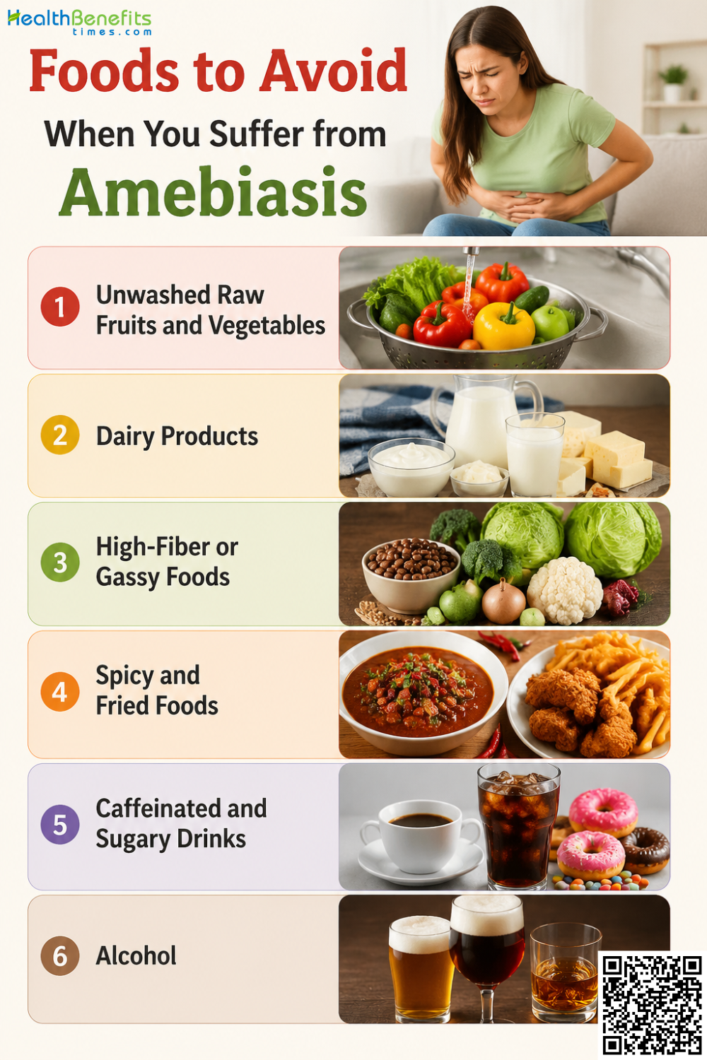 Foods to Avoid When You Suffer from Amebiasis