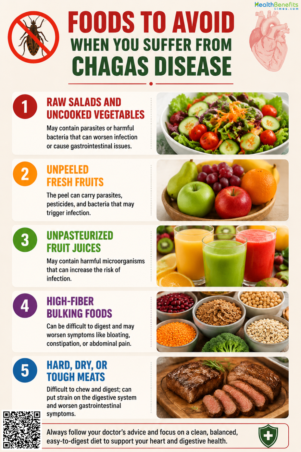 Foods to Avoid When You Suffer From Chagas Disease