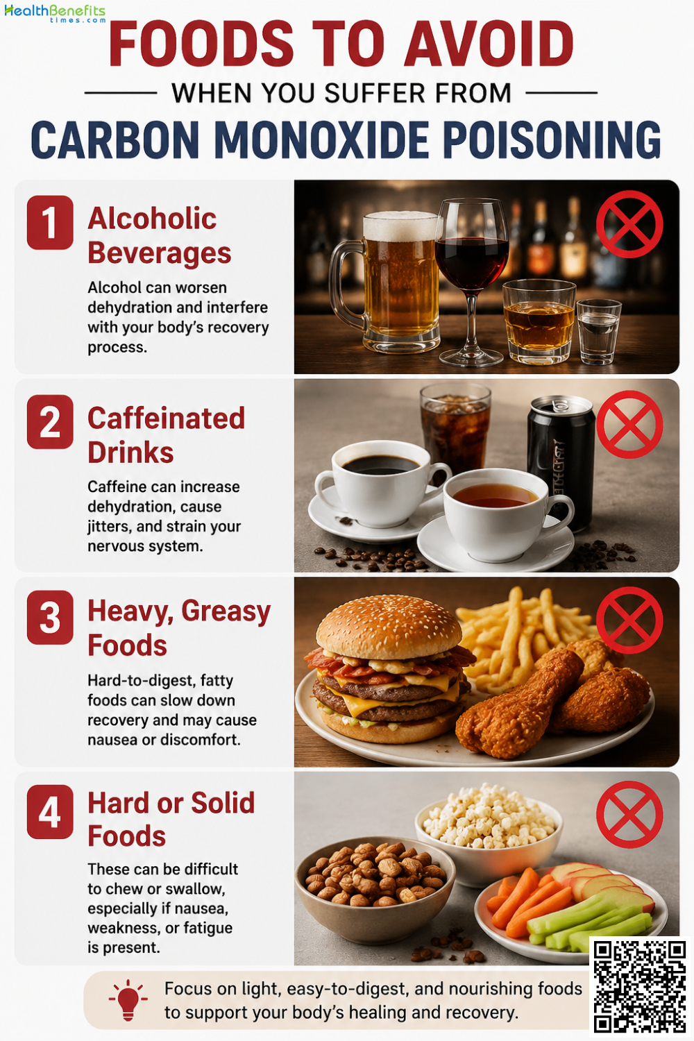 Foods to Avoid When You suffer from Carbon Monoxide Poisoning