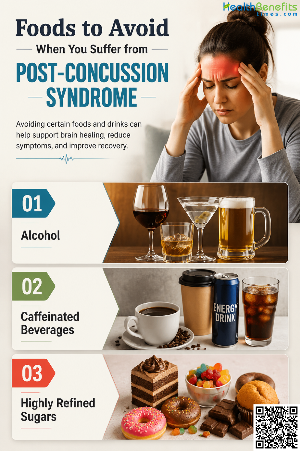 Foods to Avoid When You suffer from Post-Concussion Syndrome