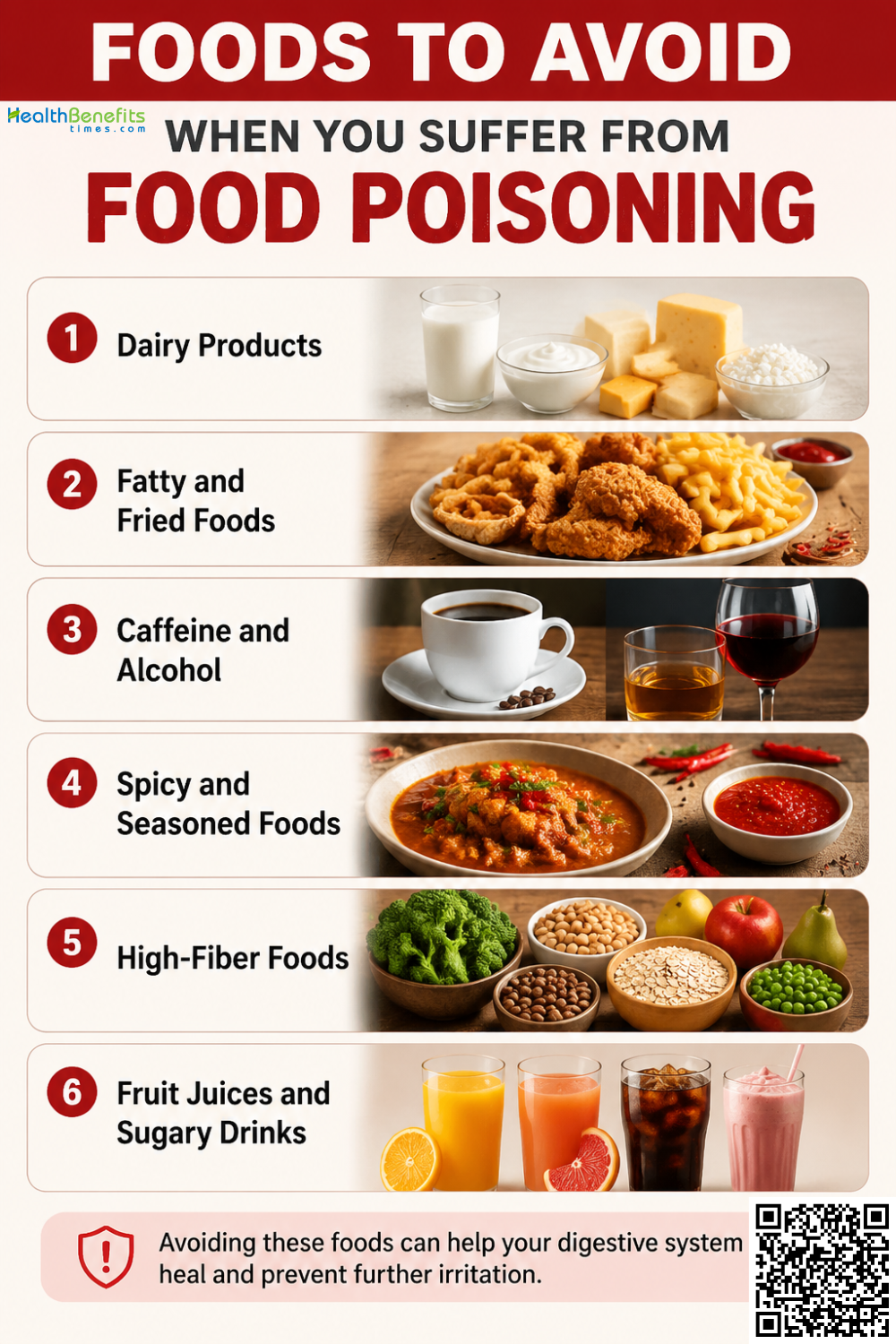 Foods to Avoid When You suffer from Food Poisoning