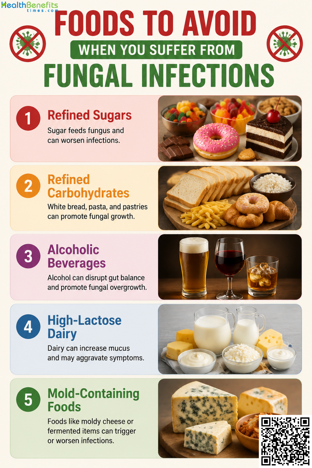 Foods to Avoid When You Suffer from Fungal Infections