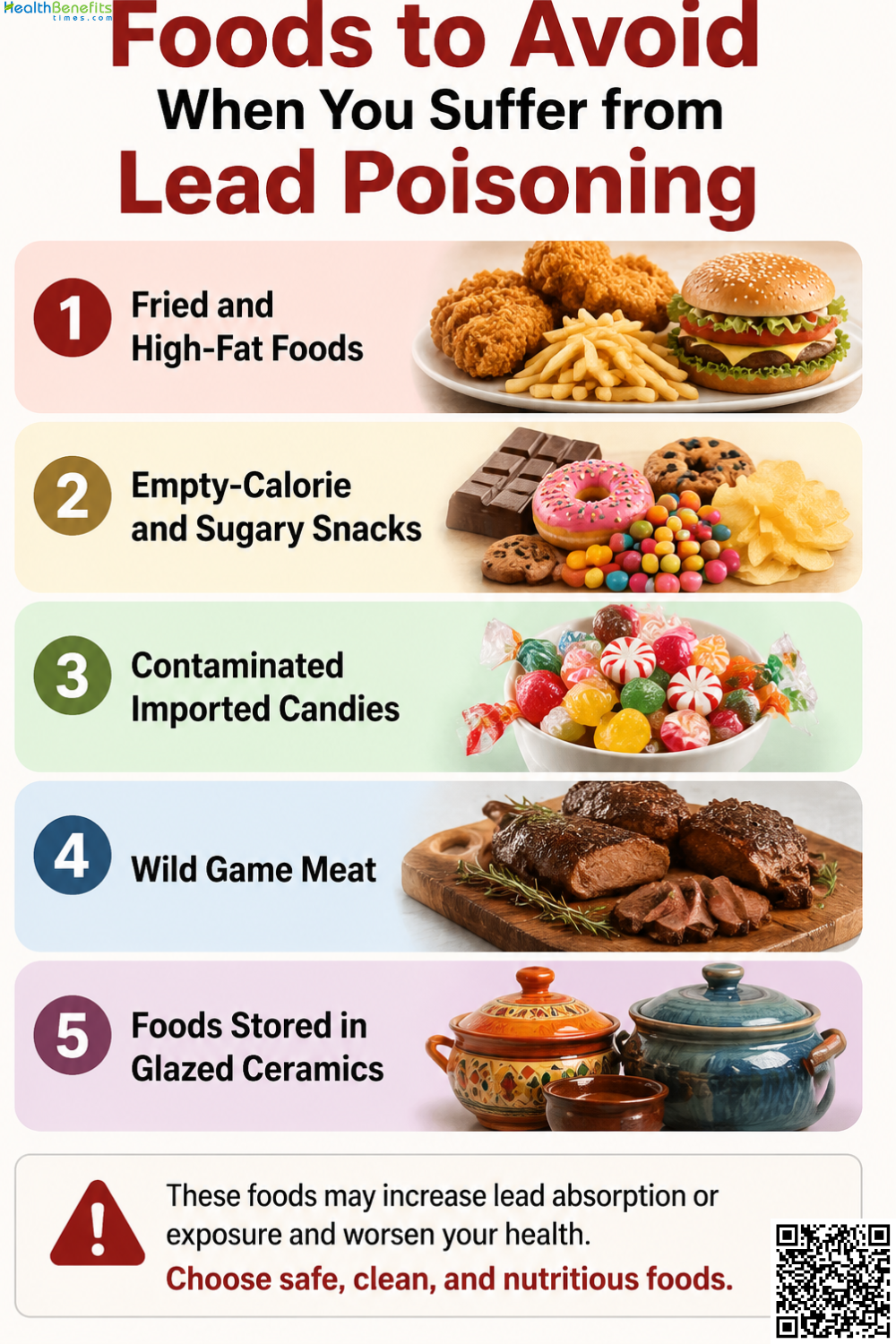 Foods to Avoid When You Suffer from Lead Poisoning