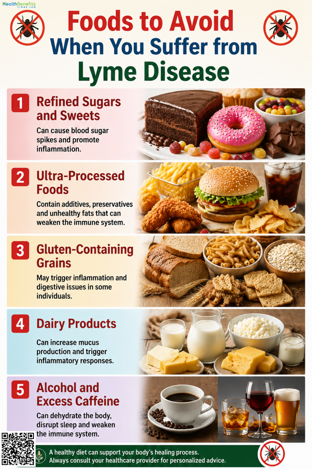 Foods to Avoid When You Suffer from Lyme Disease