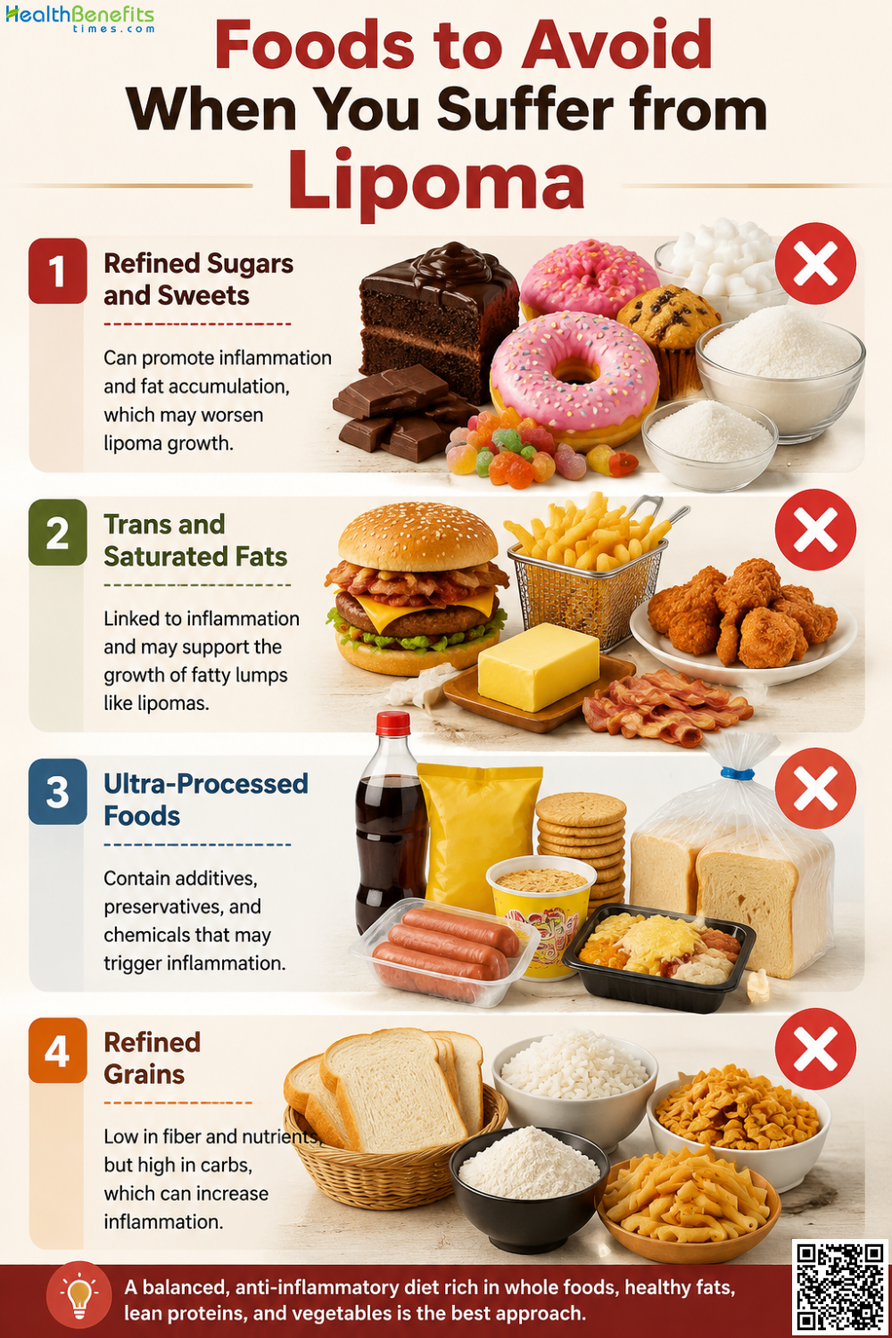 Foods to Avoid When You Suffer from Lipoma