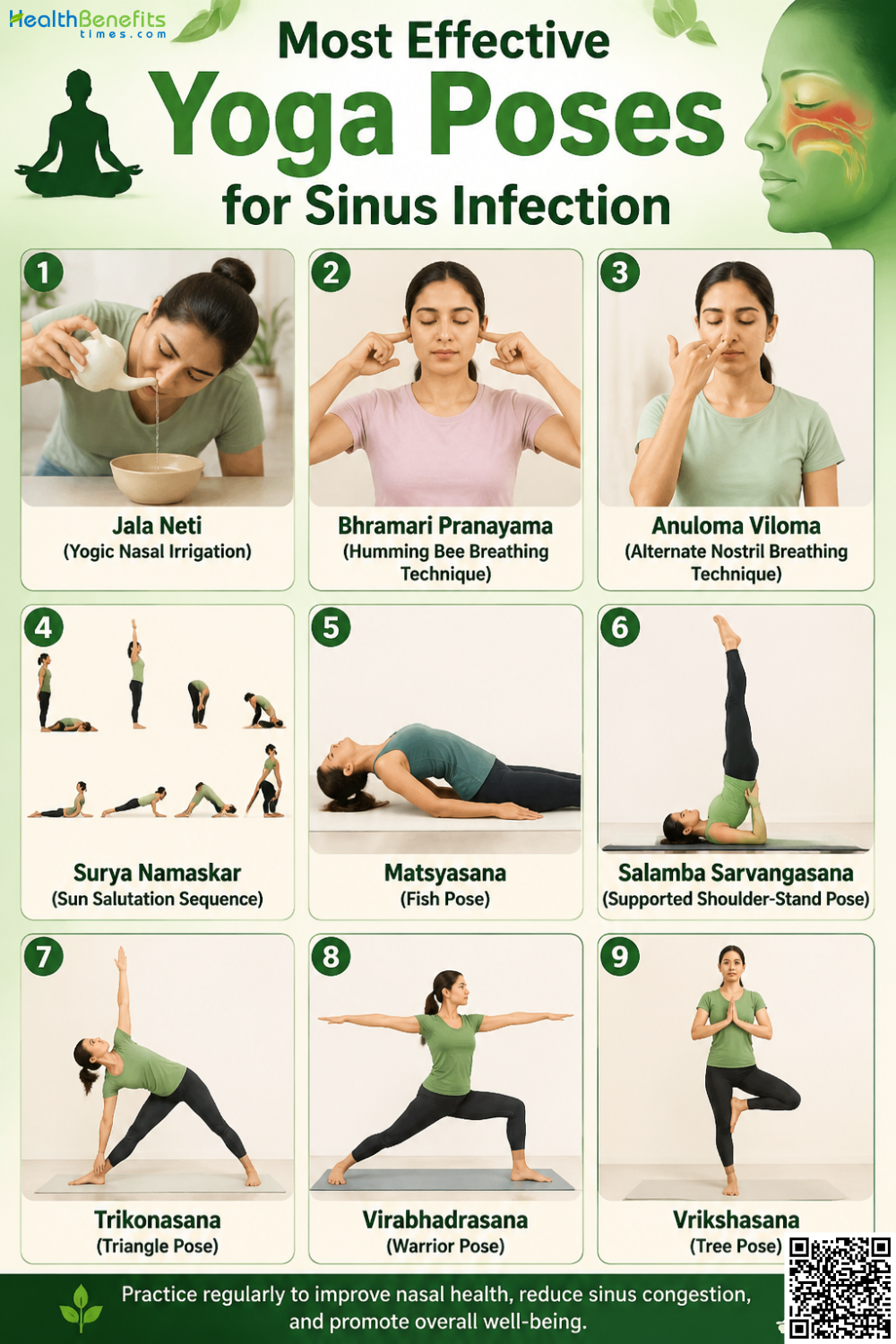 Most Effective Yoga Poses for Sinus Infection