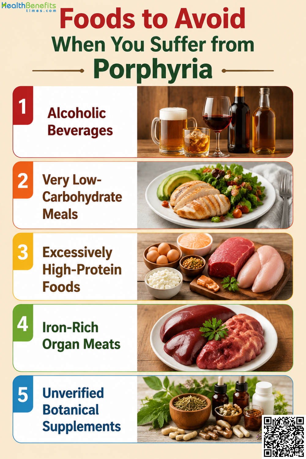 Foods to Avoid When You Suffer from Porphyria