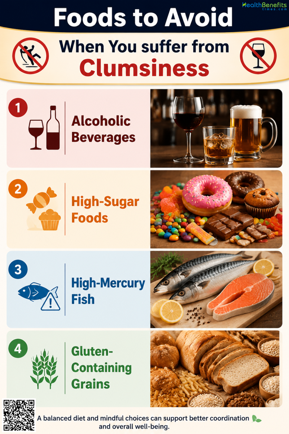 Foods to Avoid When You suffer from Clumsiness
