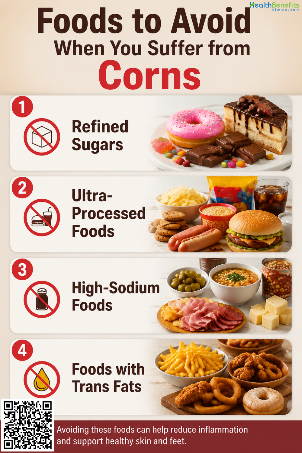Foods to Avoid When You Suffer from Corns