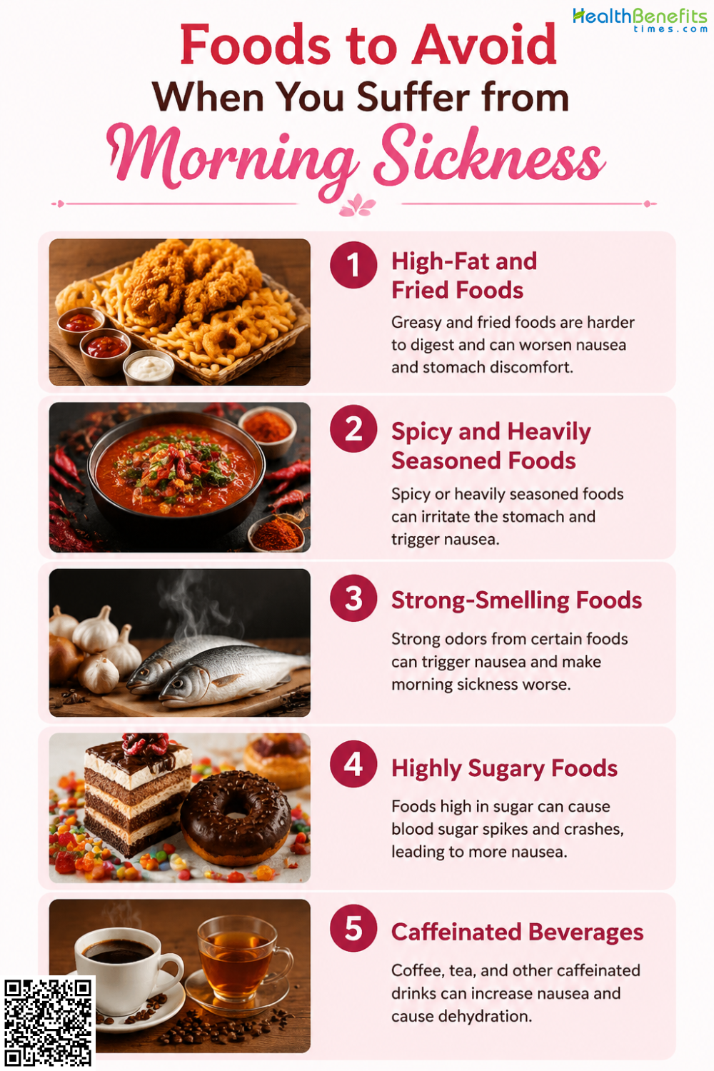 Foods to Avoid When You Suffer from Morning Sickness