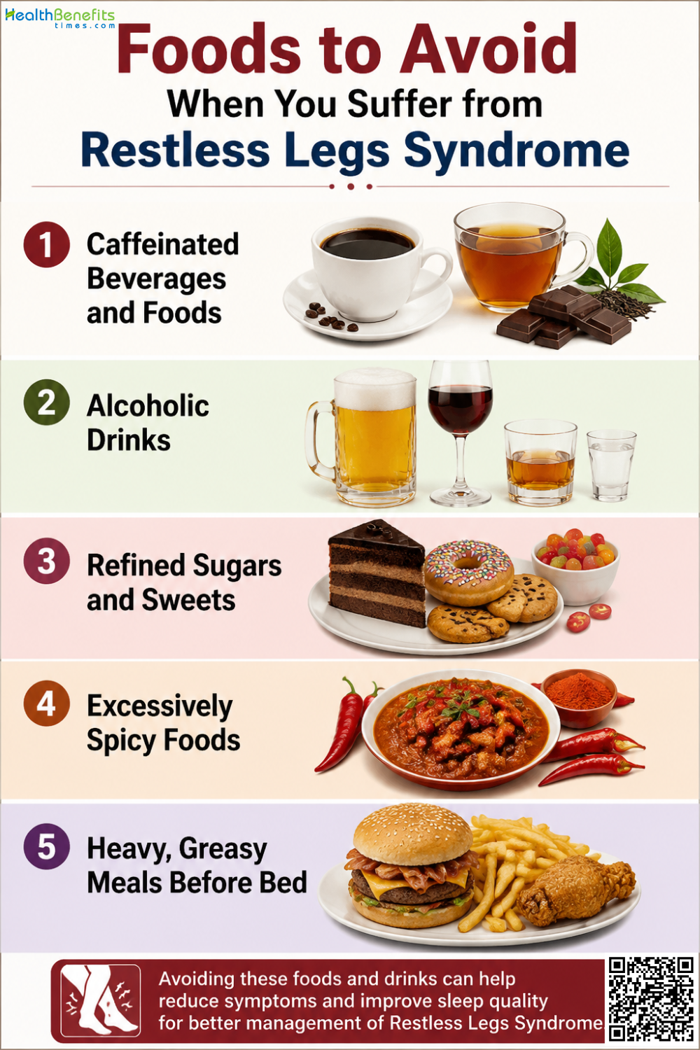 Foods to Avoid When You Suffer from Restless Legs Syndrome