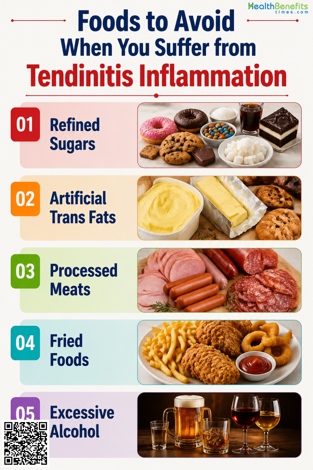 Foods to Avoid When You Suffer from Tendinitis Inflammation