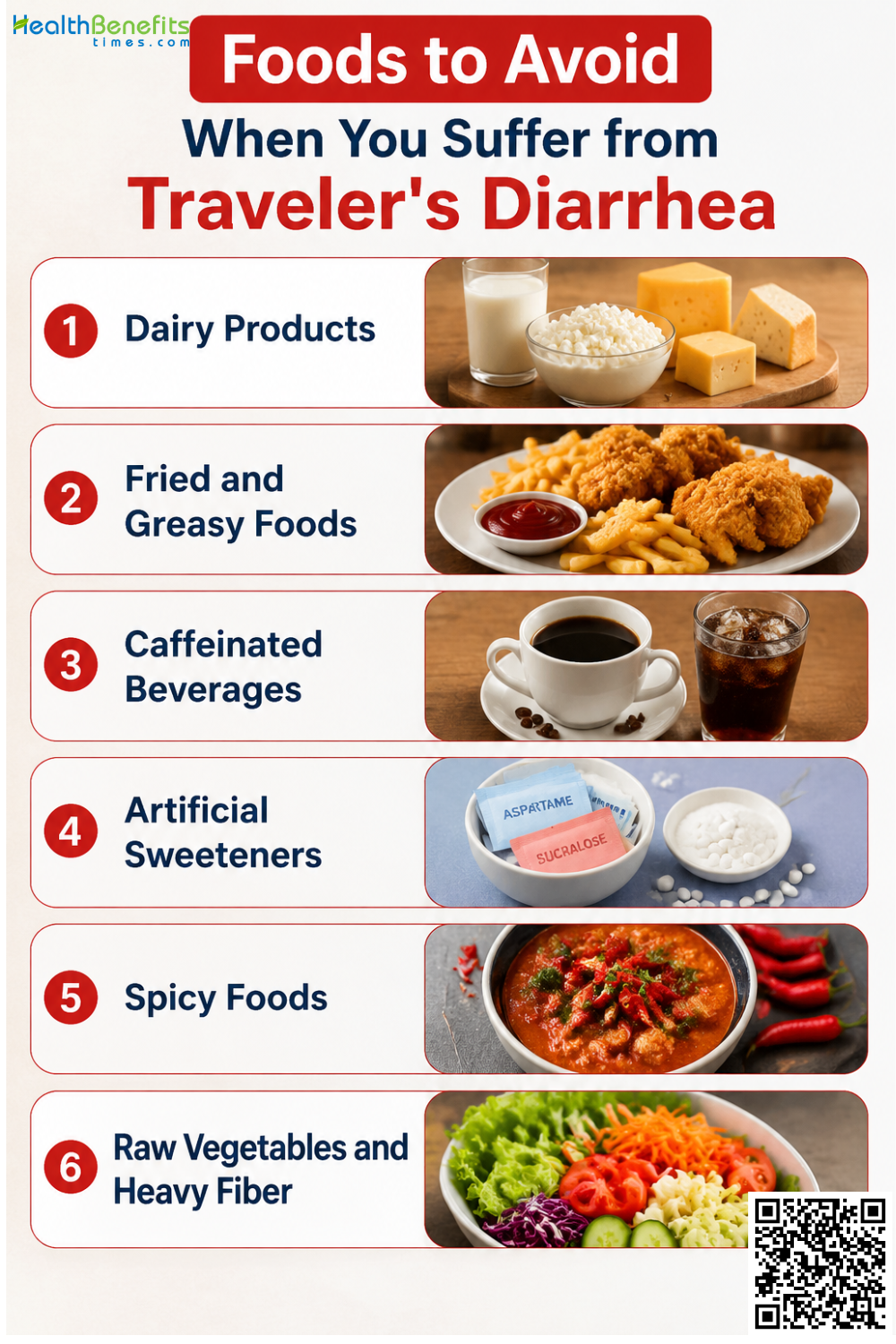 Foods to Avoid When You Suffer from Traveler's Diarrhea