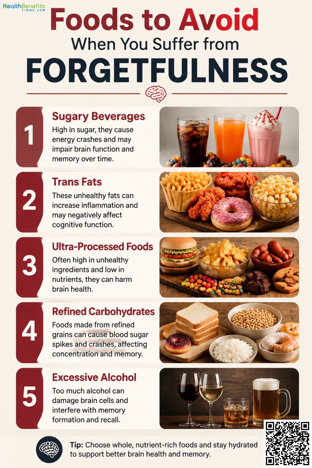 Foods to Avoid When You Suffer from Forgetfulness