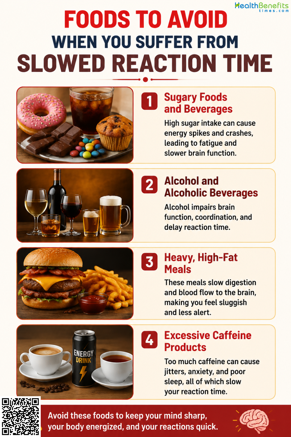 Foods to Avoid When You Suffer From Slowed Reaction Time